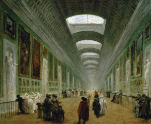 Projet d'aménagement Grande Galerie, 1789 Hubert Robert ©Musée du Louvre
